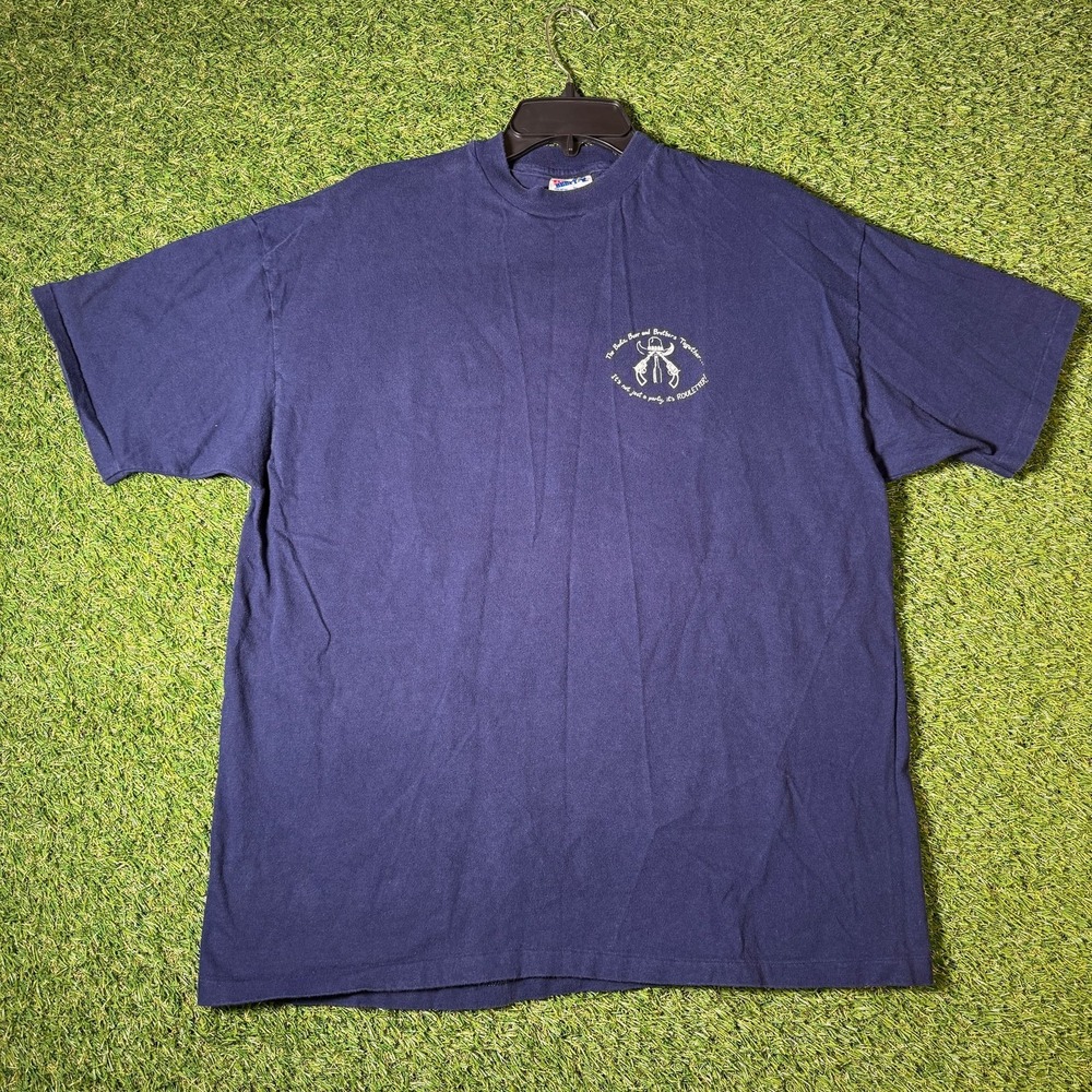 Vintage 1992 Alpha Gamma Rho Kansas State T-Shirt XL Navy Hanes‎ Beefy USA 90s
